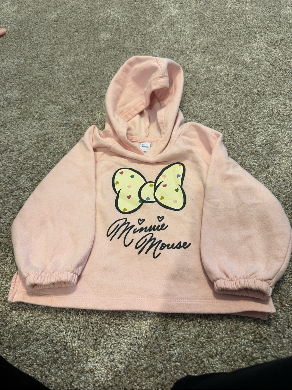 Old Navy Pink Minnie Mouse Hooded Pullover for Kids